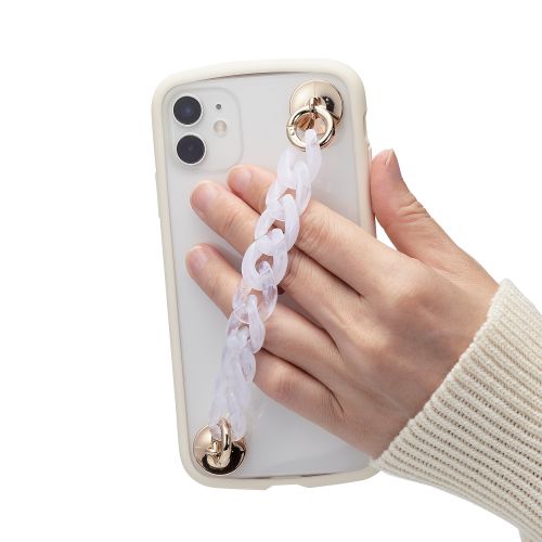 キーリングハンガーチェーン/&Me/フラットタイプ/クリア