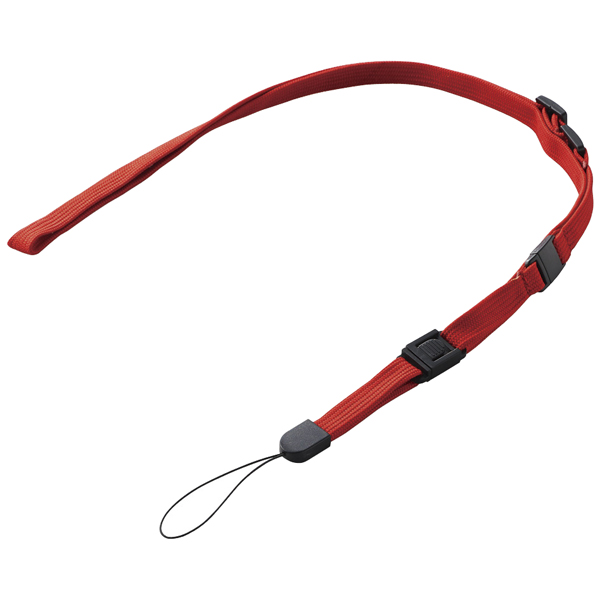 スマートフォン用ネックストラップ/レッド