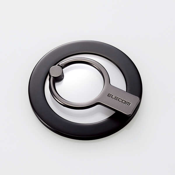 マグネットスマホリング/2WAY/ブラック