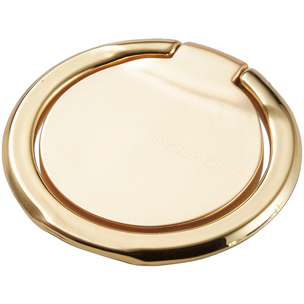 スマートフォン用ストラップ/フィンガーリング/薄型/ゴールド