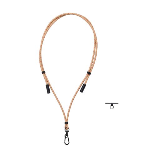 スマホショルダーストラップ/充電ケーブルショルダー/USB Type-C/長さ調整/ステンレスストラップホールシート付属(1口タイプ×1枚)/ベージュ