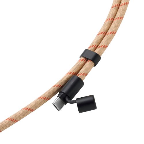 スマホショルダーストラップ/充電ケーブルショルダー/USB Type-C/長さ調整/ステンレスストラップホールシート付属(1口タイプ×1枚)/ベージュ