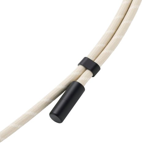 スマホショルダーストラップ/充電ケーブルショルダー/USB Type-C/長さ調整/ステンレスストラップホールシート付属(1口タイプ×1枚)/ホワイト