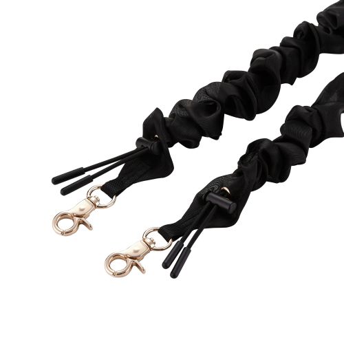 スマホショルダーストラップ/ストラップホールシート付属/シュシュ/上品/ブラック