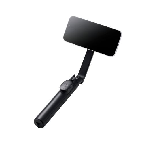 スマートフォン用三脚/マグネット吸着/Bluetoothリモコン付/メタルプレート付属/850mm/ブラック