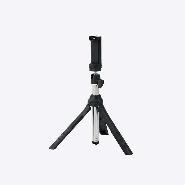スマートフォン用三脚/自撮り棒/2way/最大950mm/アクセサリーシュー付/ブラック