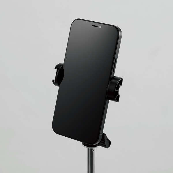 スマートフォン用三脚/自撮り棒/2way/最大950mm/アクセサリーシュー付/ブラック