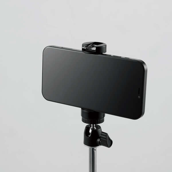 スマートフォン用三脚/自撮り棒/2way/最大950mm/アクセサリーシュー付/ブラック