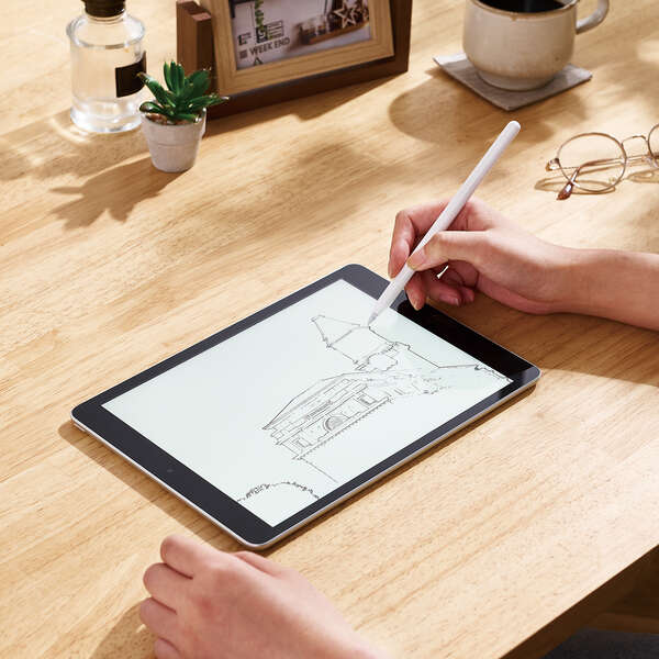 Apple Pencil専用交換ペン先/金属製/極細/太さ1mm/2個入り/ホワイト