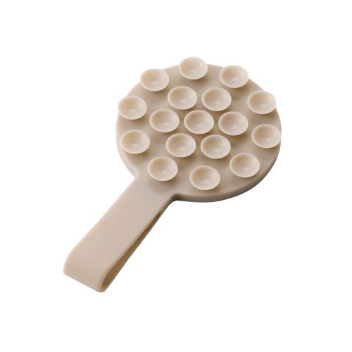 吸盤スマホシリコンパッド/タコピタ/マグネット吸着タイプ/バンド機能付き/タイプ/ベージュ