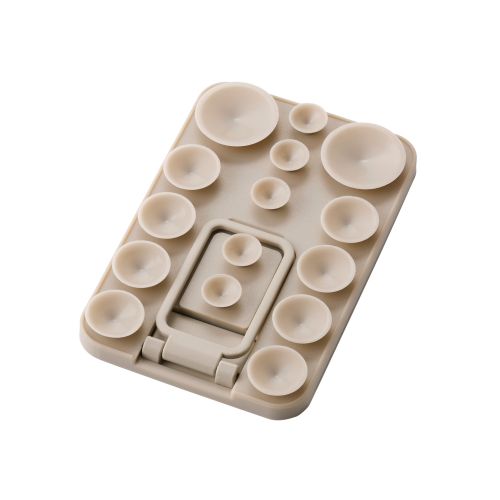 吸盤スマホシリコンパッド/タコピタ/マグネット吸着タイプ/スタンド機能付き/タイプ/ベージュ