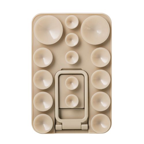 吸盤スマホシリコンパッド/タコピタ/マグネット吸着タイプ/スタンド機能付き/タイプ/ベージュ