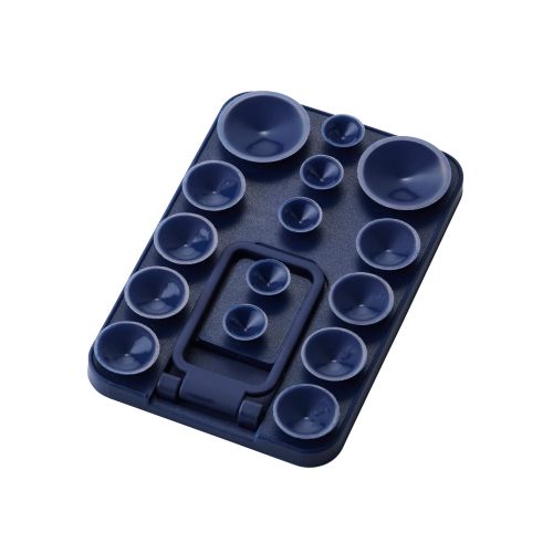 吸盤スマホシリコンパッド/タコピタ/マグネット吸着タイプ/スタンド機能付き/タイプ/ネイビー