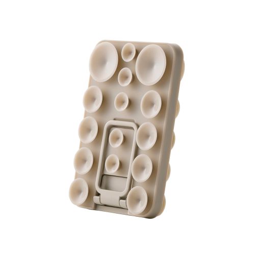 吸盤スマホシリコンパッド/タコピタ/両面タイプ/スタンド機能付き/ベージュ