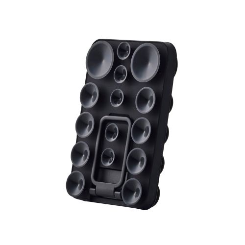 吸盤スマホシリコンパッド/タコピタ/両面タイプ/スタンド機能付き/ブラック