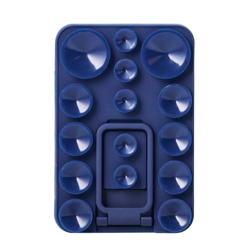 吸盤スマホシリコンパッド/タコピタ/両面タイプ/スタンド機能付き/ネイビー