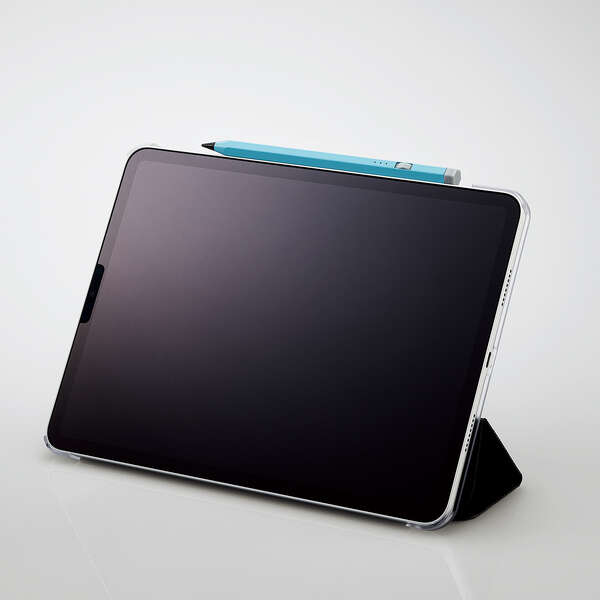 タッチペン/スタイラス/鉛筆型/六角軸/充電式/iPad専用/パームリジェクション対応/傾き検知対応/磁気吸着/USB-C充電/ブルー