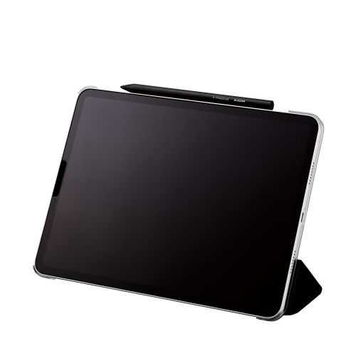 タッチペン/スタイラス/リチウム充電式/汎用/磁気吸着/USB-C充電/ペン先交換可能/ペン先付属なし/ブラック
