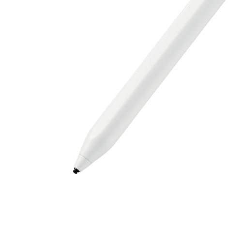 タッチペン/スタイラス/リチウム充電式/汎用/磁気吸着/USB-C充電/ペン先交換可能/ペン先付属なし/ホワイト