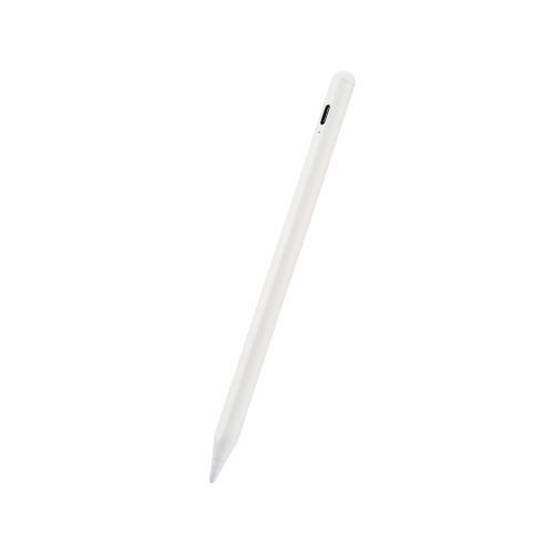 タッチペン/スタイラス/リチウム充電式/汎用/USB-C充電/ペン先交換可能/ペン先付属なし/ホワイト