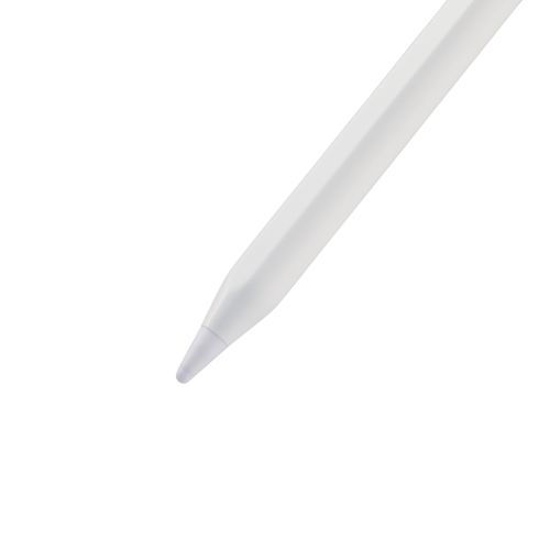 タッチペン/スタイラス/リチウム充電式/汎用/USB-C充電/ペン先交換可能/ペン先付属なし/ホワイト
