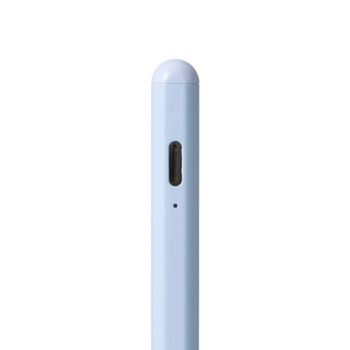 タッチペン/スタイラス/リチウム充電式/汎用/磁気吸着/USB-C充電/急速充電/ペン先交換可能/ペン先付属/ブルー