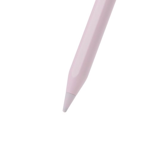 タッチペン/スタイラス/リチウム充電式/汎用/磁気吸着/USB-C充電/急速充電/ペン先交換可能/ペン先付属/ピンク