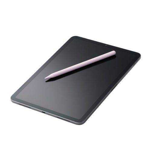 タッチペン/スタイラス/リチウム充電式/汎用/磁気吸着/USB-C充電/急速充電/ペン先交換可能/ペン先付属/ピンク