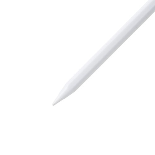 タッチペン/スタイラス/リチウム充電式/汎用/磁気吸着/USB-C充電/急速充電/ペン先交換可能/ペン先付属2個/ホワイト