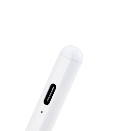 タッチペン/スタイラス/充電式/iPad専用/パームリジェクション対応/磁気吸着/USB-C充電/ペン先交換可能/ホワイト