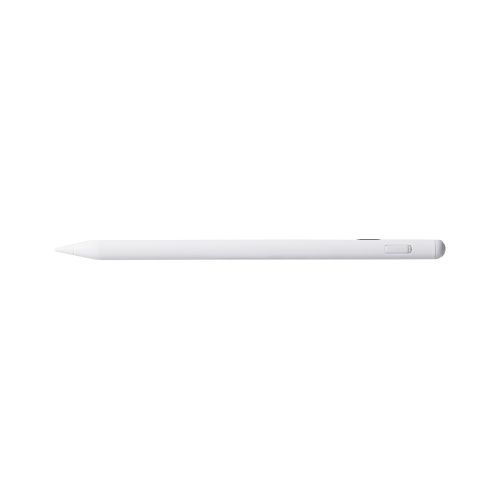 タッチペン/充電式/iPad専用/デジタルインジケーター/パームリジェクション対応/傾き検知/磁気吸着/USB-C充電/急速充電/交換ペン先付属/ホワイト