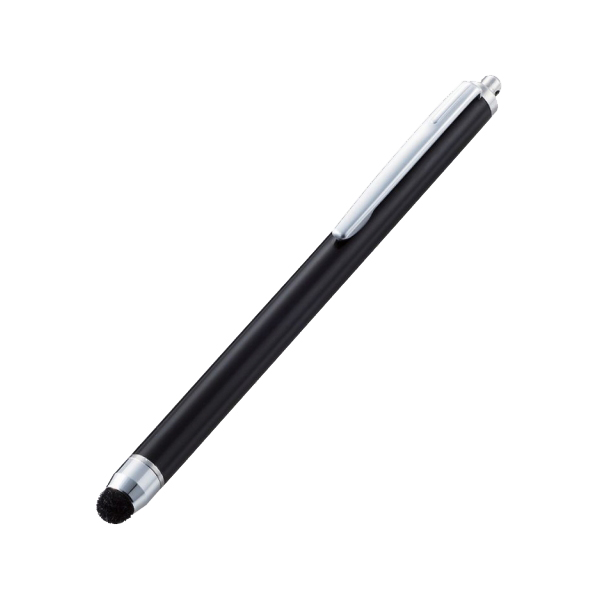 タッチペン/スマホ・タブレット用/抗菌/超感度タイプ/ブラック