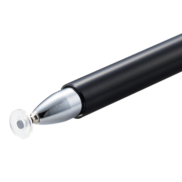 スマートフォン・タブレット用タッチペン/ディスクタイプ/ブラック