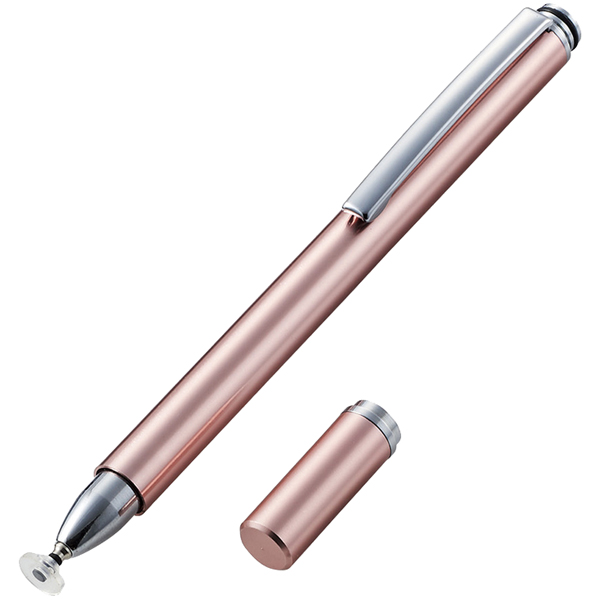 スマートフォン・タブレット用タッチペン/ディスクタイプ/ピンク