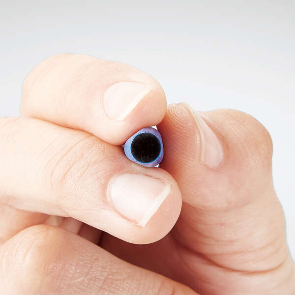 タッチペン/スマホ・タブレット用/鉛筆型/三角/細軸/超感度タイプ/ブルー