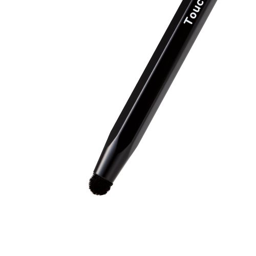 スマートフォン・タブレット用タッチペン/六角鉛筆型/ストラップホール付き/超感度タイプ/ペン先交換可能/ブラック