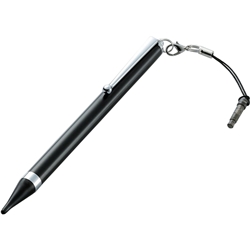 極細タッチペン/ロングタイプ/ブラック