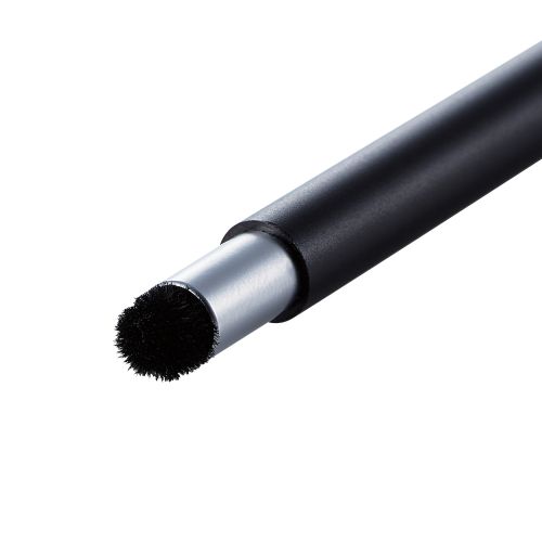 スマートフォン・タブレット用スリムタッチペン/2WAY/超感度タイプ/ディスクタイプ/マグネットキャップ付き/ブラック