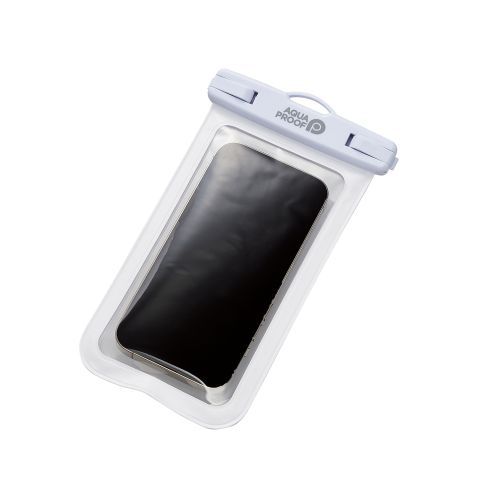 スマートフォン用防水ケース/IPX8/ネックストラップ付属/ホワイト