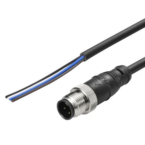 防水インダストリアルケーブル/M12/4ピン(オス)