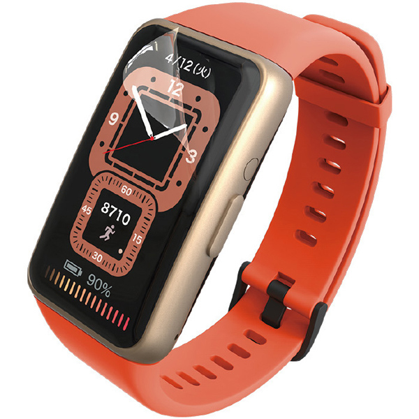 HUAWEI Band 7/Band 6用衝撃吸収フィルム/フルカバー/指紋防止/高透明/傷リペア