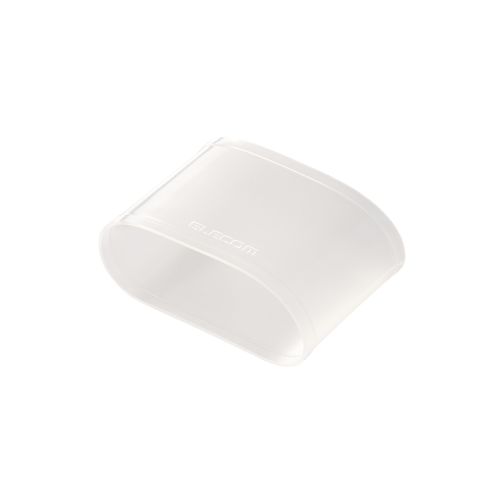 スマートウォッチ用シリコンリストバンド/Lサイズ/2個入り/クリア