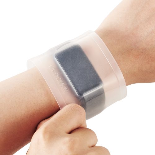 スマートウォッチ用シリコンリストバンド/Mサイズ/2個入り/クリア