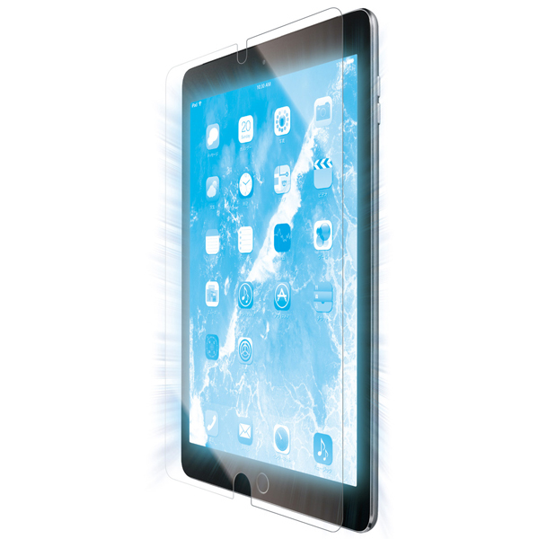 iPad 10.2 2019年モデル用保護フィルム/ブルーライトカット/光沢