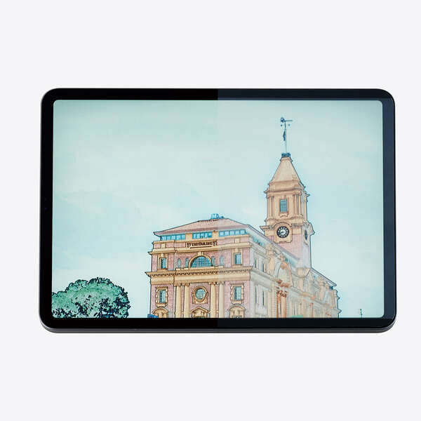 iPad Air 10.9インチ(第5世代/第4世代)用フィルム/紙心地/反射防止/ケント紙タイプ/着脱式