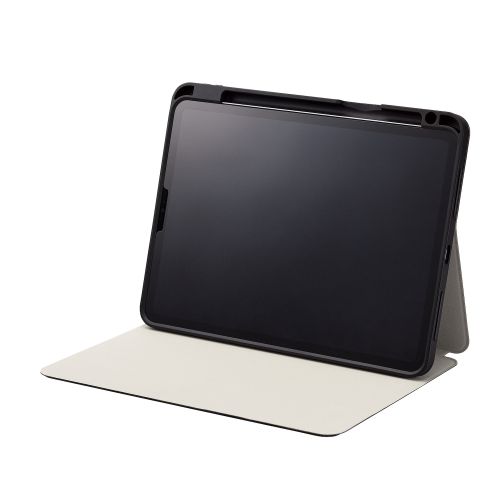 iPad Pro 11inch用フラップケース/Apple Pencil収納/スリープ対応/ブラック