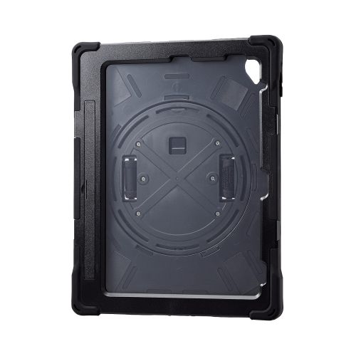 iPad 10.9inch(第10世代)用フルプロテクトケース/ショルダーベルト付/スタンド付/Apple Pencil収納/ブラック