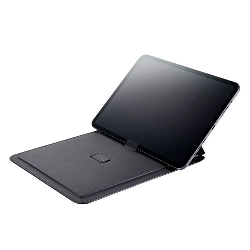 11インチiPad Pro(M4)レザーポーチ/スタンド/Apple Pencil収納/ブラック