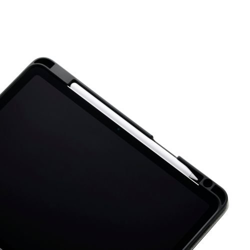 iPad Air 11インチ(M3/M2)/iPad 第10世代/フラップケース/衝撃ガード/ベルト付/2アングル/軽量/ブラック