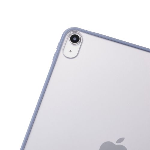 iPad Air 11インチ(M3/M2)/クリアケース/背面クリア/軽量/カラーエッジ/ブルーグレー